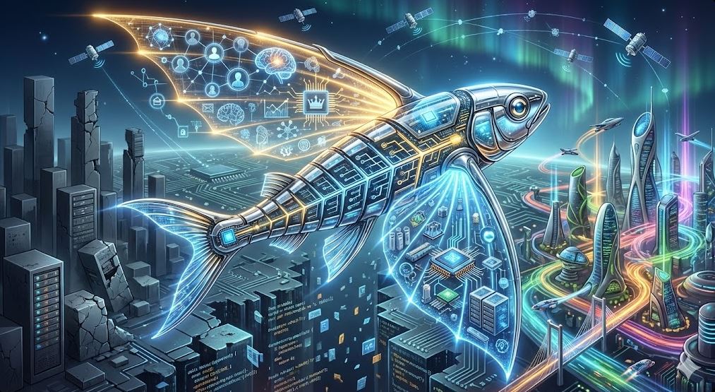 Ilustração Peixe Voador